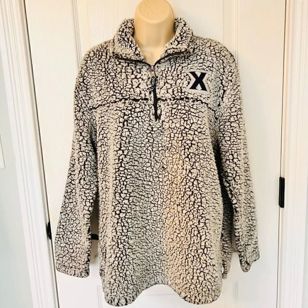 Xavier University Boxer Craft Cozy Sherpa Pullover!